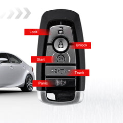 Smart Key Remote Keyless Entry Fob Fit for Ford - Compatible with 2017-2020 F-250 F-350 F-450 F-550- 5 Buttons Remote Control - Fob for FCC ID:M3N-A2C93142600, P/N: 164-R8166 KR-F5RF Smart Key Remote Keyless Entry Fob Fit for Ford - Compatible with 2017-2020 F-250 F-350 F-450 F-550- 5 Buttons Remote Control - Fob for FCC ID:M3N-A2C93142600, P/N: 164-R8166 KR-F5RF