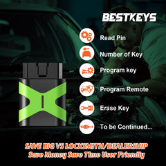 BestKeys OBD 2 Scanner Tool Key Replacement Programmer Kit for for 2015-2019 Chevrolet Tahoe Remote Car Key Fob M3N-32337100 (DIY PROGRAMMER KIT for 6 Buttons)  OBD-C6RB BestKeys OBD 2 Scanner Tool Key Replacement Programmer Kit for for 2015-2019 Chevrolet Tahoe Remote Car Key Fob M3N-32337100 (DIY PROGRAMMER KIT for 6 Buttons)  OBD-C6RB