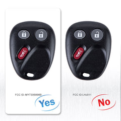 BestKeys 3 Buttons Car Key Fob Keyless Control Entry Remote for 2002 - 2007 Trailblazer Envoy 2004 - 2007 Buick Rainier MYT3X6898B KR-C3RE02 Tahoe Sierra Suburban Silverado Yukon KR-C3RC