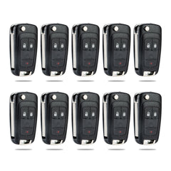 3-BTN Smart Proximity Insert Car Key Fob Keyless Entry Remote Flip fits 2010-2017 Chvylet Equinox 2012-2017 Sonic 2010-2017 GMC Terrain FCC ID: OHT01060512 KR-C3SA-10