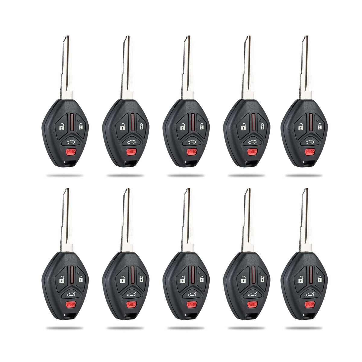 4-BTN Entry Remote Control Entry Remote Key Fob Transponder Ignition Key Replacement Fit for 2008-2012 Mitsubishi Eclipse Galant OUCG8D-620M-A KR-M4SB-10