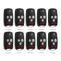 4 Buttons Keyless Entry Remote Key Fob Replacement for 2007 2008 Acura TL Flip Remote FCC ID: OUCG8D-439H-A, 850G-G8D439HA,Chip ID46 KR-A4SA-10