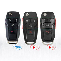 Smart Proximity Keyless Entry Flip Remote Car Key Fob Replacement for 2013-2016 Ford Fusion N5F-A08TAA  KR-F4SE-05