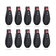 3 Buttons Smart Keyless Remote Car Key Fob Replacment for 2013 2014 2015 2016 2017 Dodge Ram GQ4-53T  KR-D3RC-10