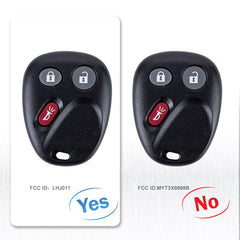 3 Buttons Keyless Entry Remote Car Key Fob Replacement for 2003-2006 Cadillac Escalade 2005-2006 Chevrolet Equinox LHJ011 Wholesale KR-C3RB-05