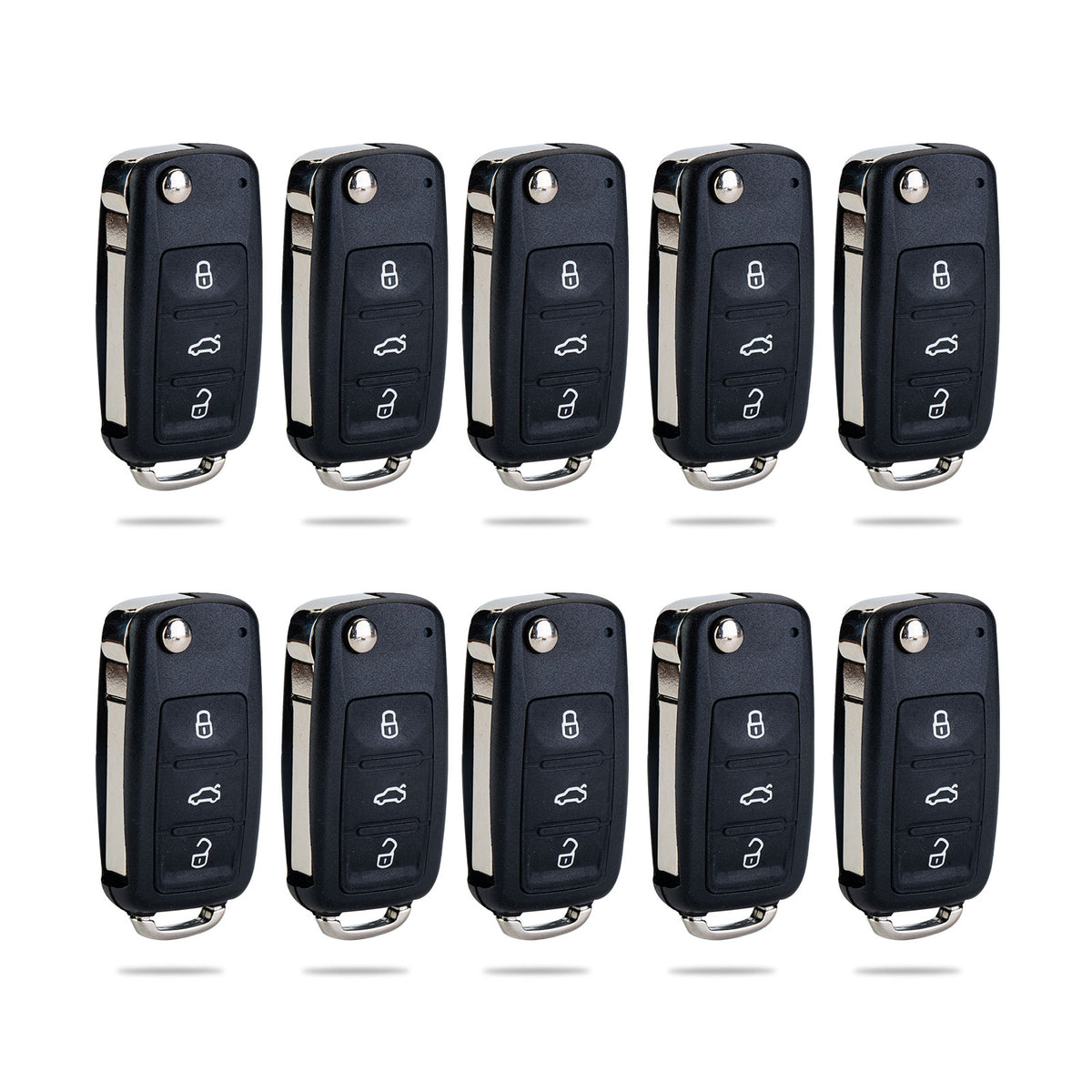 Wholesale 4 Buttons Flip Key Fob Remote Compatible with VW Replacement for 2011-2016 Jetta/Golf 2011-2012 VW Passat CCNBG010180T 5K0 837 202 AE KR-V4SB-10