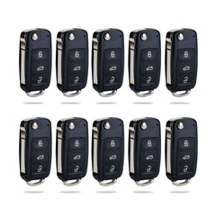 Wholesale 4 Buttons Flip Key Fob Remote Compatible with VW Replacement for 2011-2016 Jetta/Golf 2011-2012 VW Passat CCNBG010180T 5K0 837 202 AE KR-V4SB-10