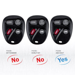 4 Buttons Keyless Entry Remote Control Car Key Fob Replacement for 1996-2000 Tahoe 1997-1998 Buick Century Park Avenue Regal Riviera Skylark Lesabre ABO1502T Wholesale KR-C4RH-10