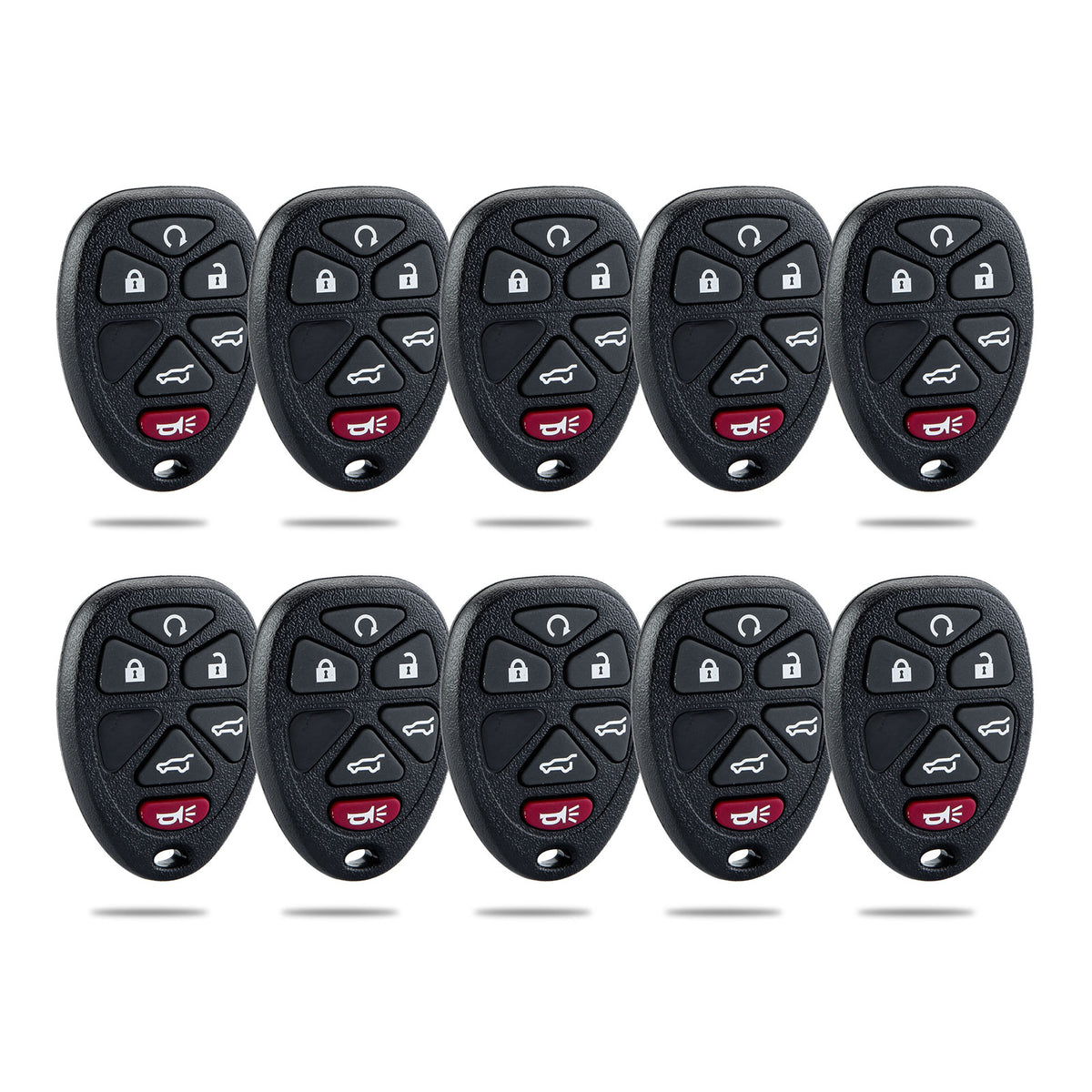 Keyless Entry Car Key Replacement for Selected GMC Chevrolet Vehicles That Use 6 Button OUC60270 0859053   KR-C6RA-10