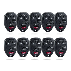 Keyless Entry Car Key Replacement for Selected GMC Chevrolet Vehicles That Use 6 Button OUC60270 0859053   KR-C6RA-10