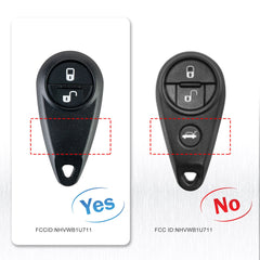 2-Button Car Key Fob Keyless Entry Remote Combo fits 2005-2008 Forester 2005-2007 Impreza NHVWB1U711 KR-G2RB-05