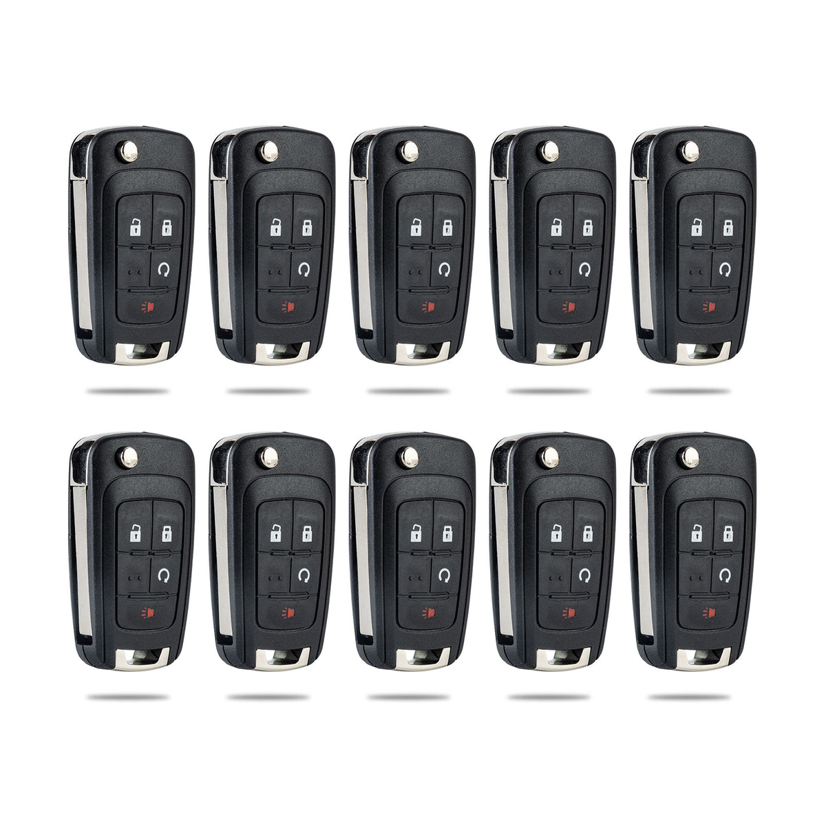 Keyless Remote Flip Car Key Fob for 2010-2019 GMC Terrain 2014-2018 Buick Encore FCC ID:OHT01060512 4 Buttons  KR-C4SC-10