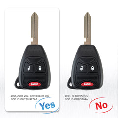 Car Key Fob Keyless Entry Remote Control Replacement for That Use 3 Button OHT692427AA KR-D3SA