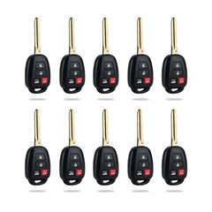 Remote Head Key Replacement for Toyota - Compatible with 2014 2015 2016 Camry- 4 Buttons H CHIP Remote Control - Fob Replacement for HYQ12BEL  Wholesale KR-T4SC-10