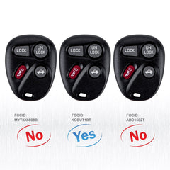 Car Key Fob Keyless Entry Remote fits for 2000-2001 Astro 1998-2001 Blazer Bravada KOBUT1BT 15732805 Wholesale KR-C4RM-10