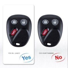 3 Buttons Keyless Entry Remote Car Key Fob Replacement for 2003-2006 Cadillac Escalade 2005-2006 Chevrolet Equinox LHJ011 Wholesale KR-C3RB-10