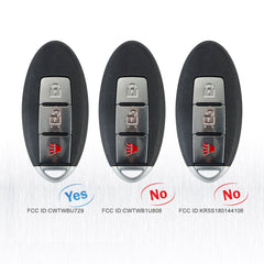 for 2008-2013 Nissan Rogue Smart 3 Button Car Key Fob Keyless Entry Remote CWTWBU729 KR-N3RD