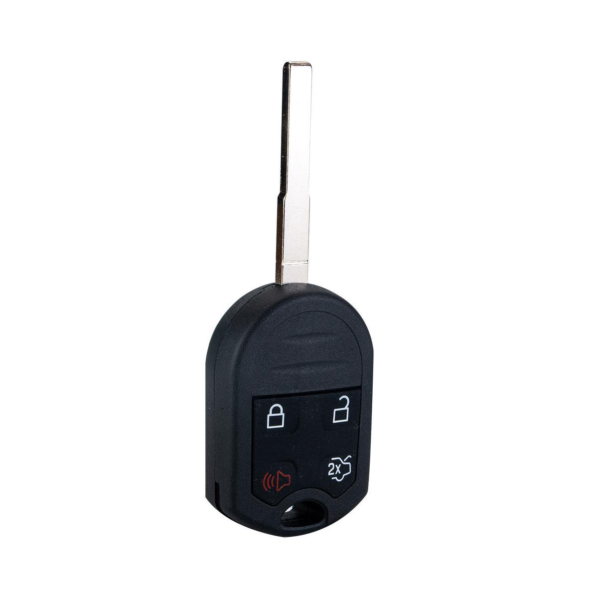 4 Buttons Car Key Fob Remote with Blade Compatible with 2011-2016 Ford Fiesta Replacement for CWTWB1U793 164-R7976 KR-F4SD