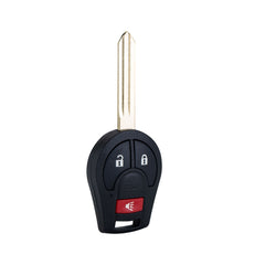 3 Buttons Car Key Fob Remote with Blade Compatible with Selected Nissan Car Model Replacement for CWTWB1U751 46 CHIP KR-N3SA