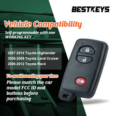 BestKeys EZ Installer Car Remote Pairing Programmer Tool for Toyota & Lexus Specific Vehicles Compatible with HYQ14AAB 0140 Need 1 Working Key for DIY  HYQ14AAB 0140