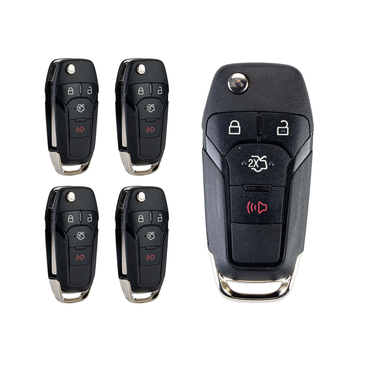 Smart Proximity Keyless Entry Flip Remote Car Key Fob Replacement for 2013-2016 Ford Fusion N5F-A08TAA  KR-F4SE-05