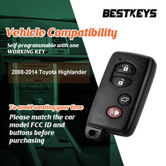 BestKeys EZ Installer Car Remote Pairing Programmer Tool for Toyota & Lexus Specific Vehicles Compatible with HYQ14AAB 0140 Need 1 Working Key for DIY  HYQ14AAB 0140