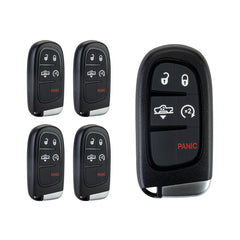 5 Button Proximity Smart Keyless Entry Fob Remote for 2013 - 2019 Dodge Ram 1500 2500 3500 FCC ID: GQ4-54T 46 CHIP 433Mhz KR-D5RG-05