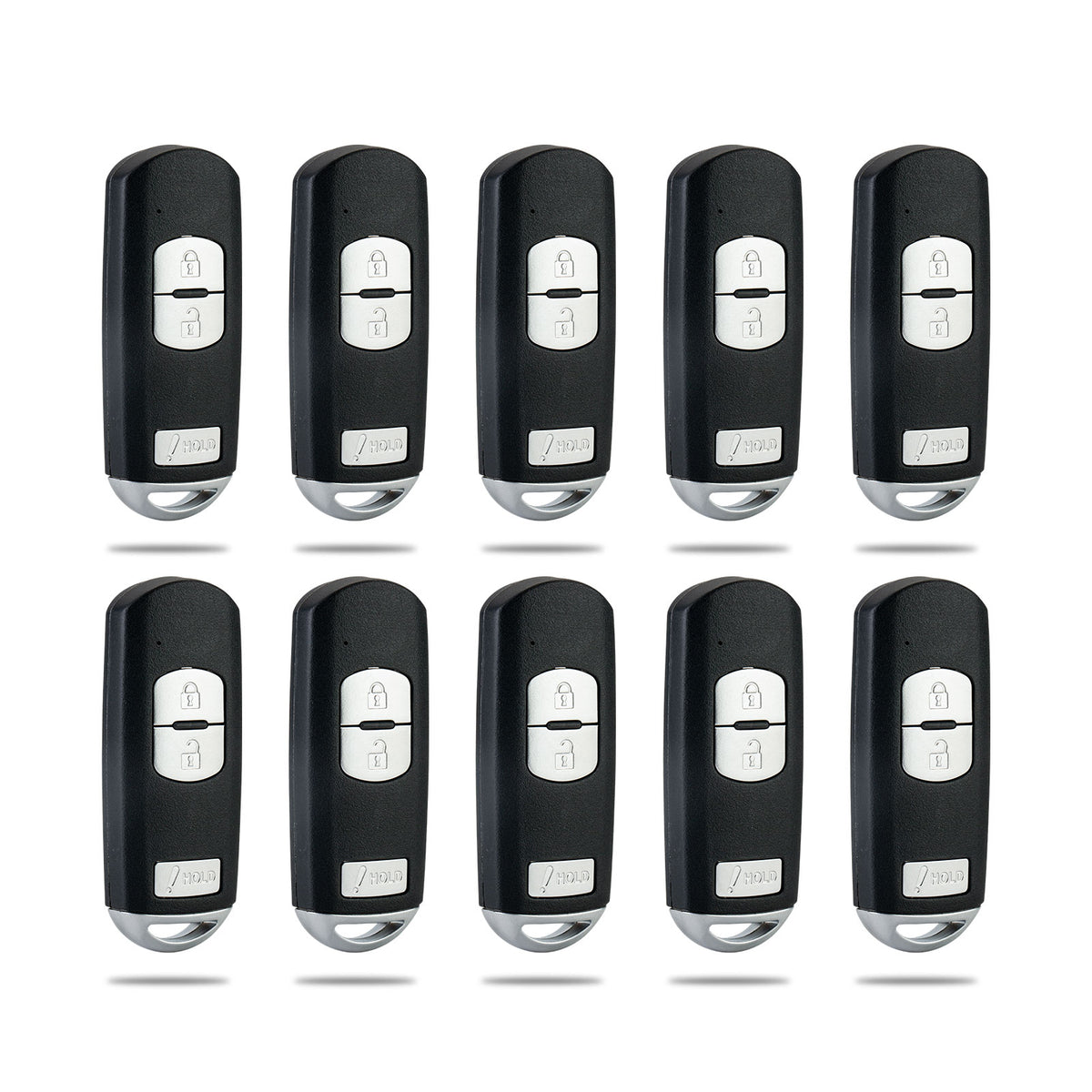 3-Buttons Smart Keyless Entry Remote Car Key Fob Replacement for Mazdaa Compatible with 2017-2018 – CX3 2013-2016 - CX5(Without Hatch) WAZSKE13D01  KR-M3RB-10