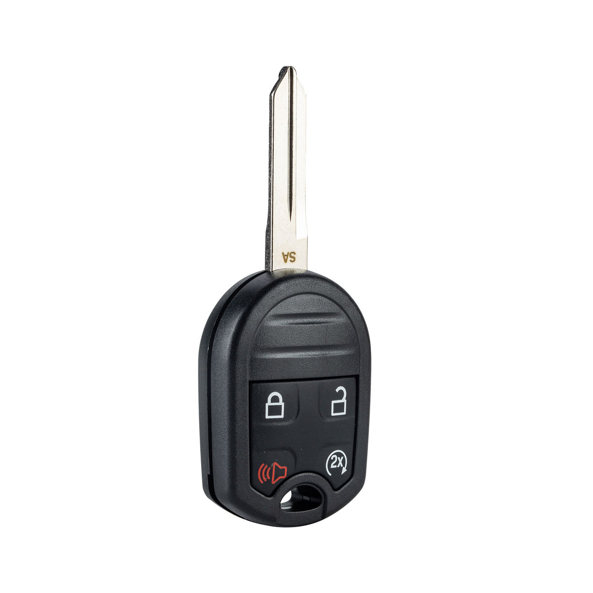 Head Key Fob Keyless Entry Remote Control with Uncut Blade Replacement for Ford Compatible with 2011-2016 F250 F350 2012-2016 F450 F550 FCC ID: OUCD6000022 164-R8067. 80 bit chip KR-KR-F4SF