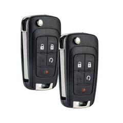 Keyless Remote Flip Car Key Fob for 2010-2019 GMC Terrain 2014-2018 Buick Encore FCC ID:OHT01060512 4 Buttons  KR-C4SC