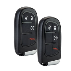 Replacement Keyless Entry Smart Key fob Compatible with 2013 - 2019 Dodge Ram 1500 2500 3500 GQ4-54T (4 Button Remote Start) 433Mhz KR-D4RG