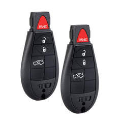 4 Buttons Smart Remote Key Fob Compatible for 2008-2010 Chrysler 300 2008-2012 Dodge Challenger 2008-2012 Dodge Charger with Door Key IYZ-C01C IYZ-C01C or M3N5WY783X KR-D4RA