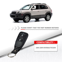 Car Key Fob Keyless Remote For 2005 - 2009 Hyundai Tuscon Remote OSLOKA-320T Wholesale SKU: KR-K3RD-10