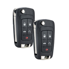 5 Button New Keyless Remote Flip Car Key Fob for Select Impala Malibu Cruze Equinox and Other Vehicles That Use FCC ID OHT01060512 KR-C5SA