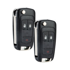 3-BTN Smart Proximity Insert Car Key Fob Keyless Entry Remote Flip fits 2010-2017 Chvylet Equinox 2012-2017 Sonic 2010-2017 GMC Terrain FCC ID: OHT01060512 KR-C3SA