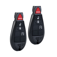 4 Button Car Key Fob Remote Replacement for 2009 -2012 Dodge Ram 1500 2500 3500 IYZ-C01C or M3N5WY783X   KR-D4RB