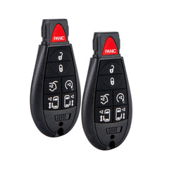 7 Buttons Car Key Fob Compatible for 2008-2014 Grand Caravan Car Keyless Entry Remote Control Replacement for IYZ-C01C or M3N5WY783X KR-D7RA