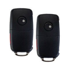 4 Buttons Flip Key Fob Remote Compatible with VW Replacement for 2011-2016 Jetta/Golf 2011-2012 VW Passat CCNBG010180T 5K0 837 202 AE KR-V4SB