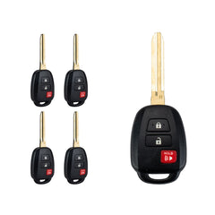 3 Button Car Key Fob Keyless Control Entry Remote HYQ12BDM Replacement with H Chip Compatible with 2014-2016 Toyota Prius Prius C V Wholesale KR-T3SC-05