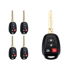 Remote Head Key Replacement for Toyota - Compatible with 2014 2015 2016 Camry- 4 Buttons H CHIP Remote Control - Fob Replacement for HYQ12BEL  Wholesale KR-T4SC-05