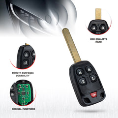 5 Button Keyless Entry Remote Key Fob Clicker Fits for for 2011-2014 Honda Odyssey N5F-A04TAA  KR-H5SA