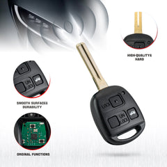 Car Key Fob Keyless Entry Remote Replacement for 2002-2005 GS430 2001-2005 IS300 HYQ1512V ID 4C Chip Wholesale KR-L3SB-05