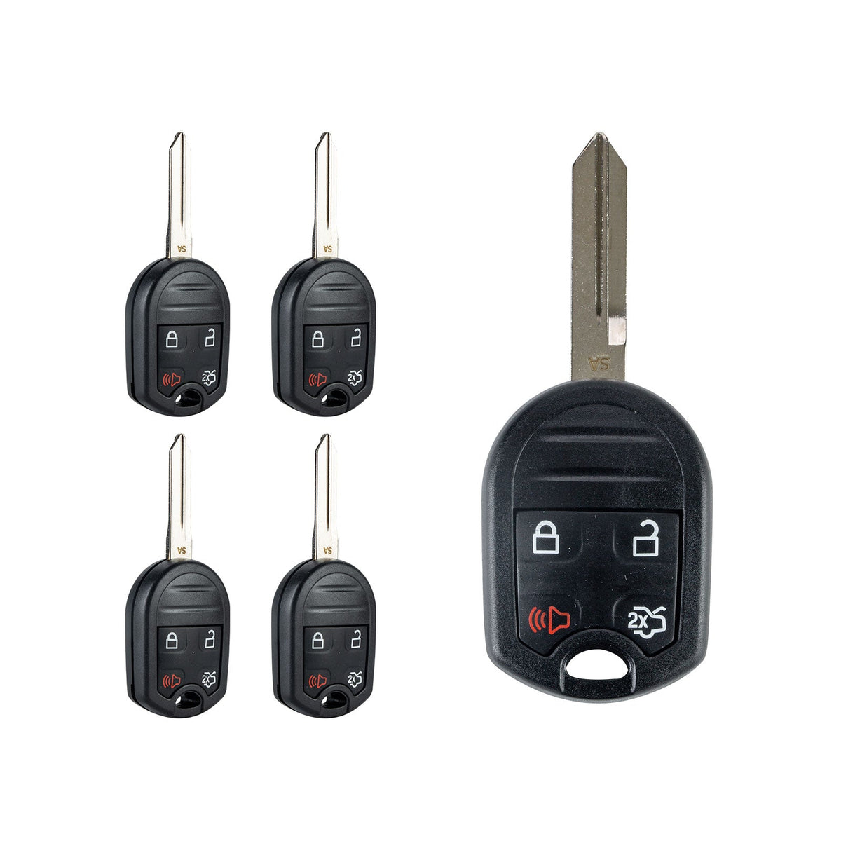 Copy of 4-Button New Keyless Entry Remote Start Car Key Fob Replacement for Fard, Lincoln, Mercury, Mazda -(Fits FCC ID:CWTWB1U793) 80 BIT KR-KR-F4SB-05