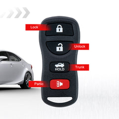 Replacement for 2002-2006 Altima and 2002-2006 Maxima Key Fob with DIY Instructions KBRSTU15 KR-N4RA-10