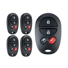 New Replacement for Keyless Entry Remote Key Fob for 2008-2016 Sequoia 2007-2015 Highland FCC ID:GQ43VT20T 4 Buttons  KR-T4RC-05