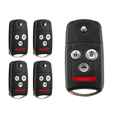 4 Buttons Keyless Entry Remote Key Fob Replacement for 2007 2008 Acura TL Flip Remote FCC ID: OUCG8D-439H-A, 850G-G8D439HA,Chip ID46 KR-A4SA-05