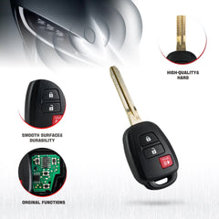 Key Fob Keyless Entry Remote Replacement for Toyota - Compatible with 2013-2016 RAV4  Remote Control - Fob for GQ4-52T Wholesale KR-T3SE-10