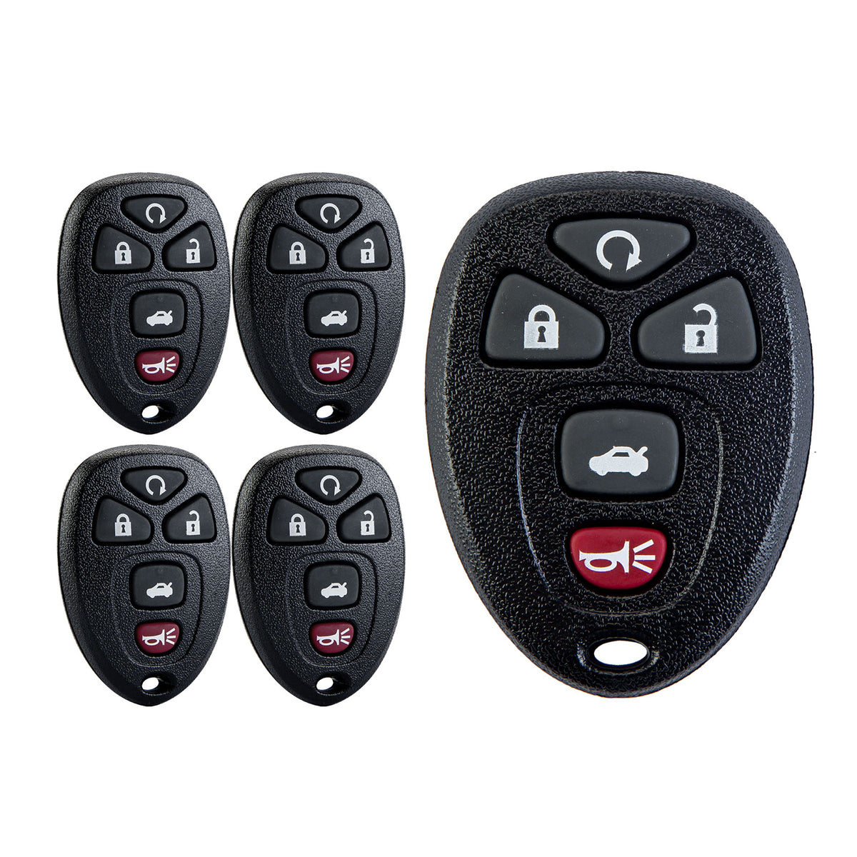 5 Buttons Keyless Entry Remote Control Car Key Fob Replacement for 2006-2013 Impala OUC60270 Wholesale  KR-C5RA-05