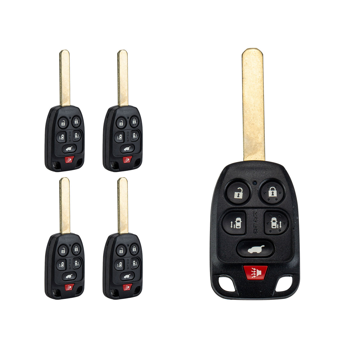 6 Button Key Keyless Entry Remote Fit for Honda Compatible with 2011 - 2014 Odyssey N5F-A04TAA KR-H6RB-05