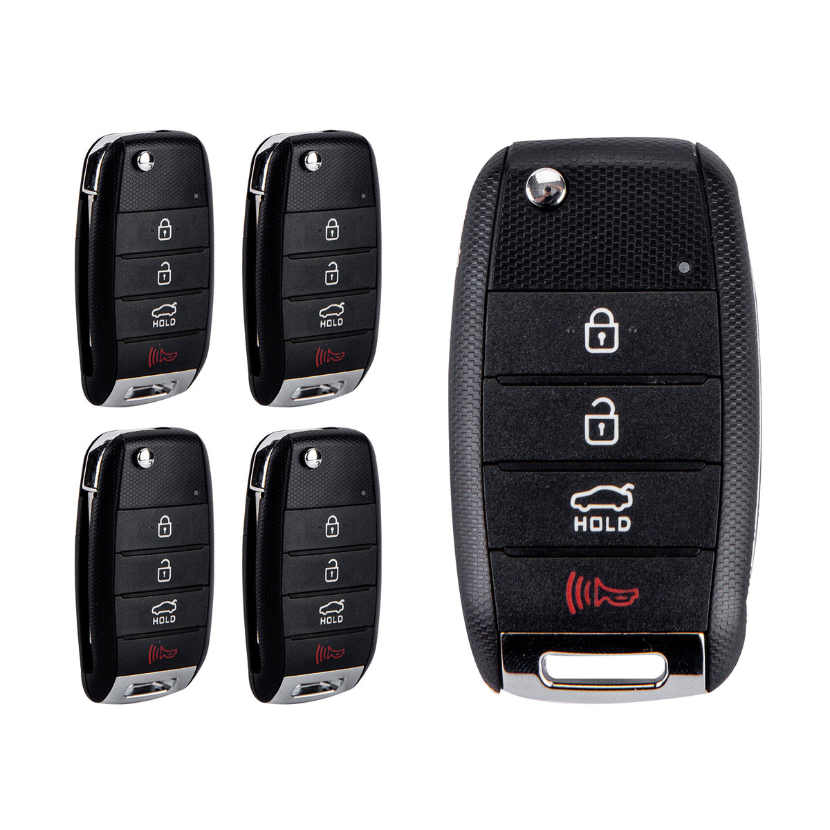 4 Button Smart Key Fob Keyless Entry Remote for Kia-Compatible with 2014- 2016 Forte OSLOKA-870T Chip:46  KR-K4SK-05